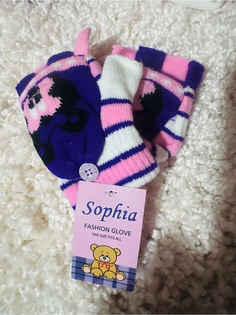 Kids Colorful Yellow & Red Fingerless Gloves-$10 each